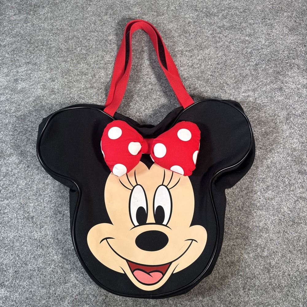 Disney Parks WDW Minnie Mouse Face Tote Bag EUC